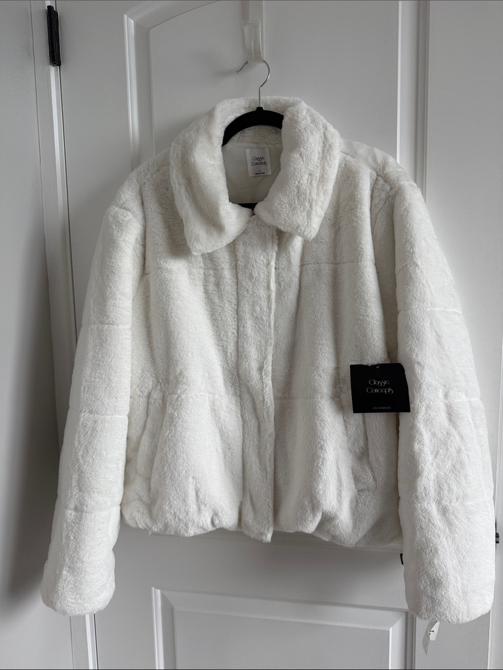 Cozy Cloud White Teddy Jacket - Women NWT
